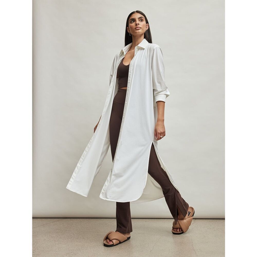 NWT Carbon38 Button Up Oversized Tunic Dress NWT - image 1